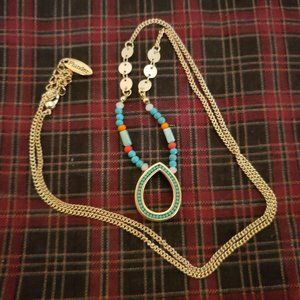 Plunder Teal Necklace